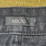 Micas  Black Wide Leg Jeans Distressed Ripped Knee High Waisted Baggy Grunge Y2K Photo 3