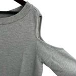 Michael Lauren  Silver Sparkly Open Shoulder Sweatshirt New Size XS Photo 1