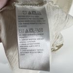 LOGO By Lori Goldstein LOGO T Shirt Pin Tuck Lace Trim Pocket Asymetric Hem Lagenlook Ivory Sz Medium Photo 5