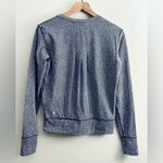 Lululemon women Rush Hour Long Sleeve Frozen Fizz printed zip pocket thumbhole 4 Photo 1