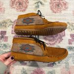 Minnetonka Womens El Paso Suede Ankle Booties Size 8 Tribal Southwestern Boho Photo 1