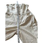 Wild Fable NWT Women's Size XSmall Tube Cargo Denim Jumpsuit Off White Pockets Photo 7