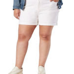 Levi's Strauss Size 28 Plus Size White Mid-Rise Skinny Shorts. New With Tags. Photo 0