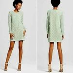 Victoria Beckham Small Green Lace Shift Dress Knee Length Party Photo 1