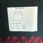 Loft Ann Taylor  Women's Wool Pencil Skirt Black Red Embroidered Hem 14 Photo 3