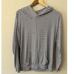 Roxy Hooded Pullover Womens Med Striped Nautical Coastal Grandma Surfer Skater Photo 0