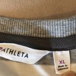 Athleta  Gray Ruched Tie Front Midi Dress with Cap Sleeves, XL Photo 12