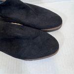 Dr Scholls Black Suede Leather Slip On Ankle Boots Womens 10 Comfort Shoes Wedge Photo 7
