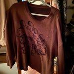 Super Cute Brown Maroon Sweater Size M Photo 0