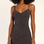 Lulus NWT Iconic Angles Bronze Lurex Ruched Bodycon Mini Dress - M Photo 1