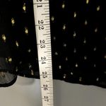 J.Crew NEW Black Lurex Chiffon Smocked Puff Sleeve High Neck Classic Top S Photo 4