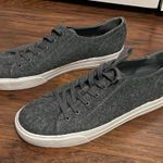 Vince  Heaton Gray Tweed Wool Lace Up Sneaker Photo 3
