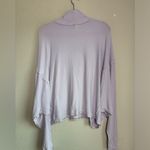 Free People  We The Free Alameda Lilac Pastel Dolman Sleeve Cowl Neck Pullover M Photo 9