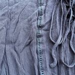 Splendid Sleeveless Fringe Lace Up Flowy Midi Sun Dress in Black - Size Medium Photo 8