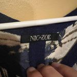 Nic+Zoe  floral linen blend top L Photo 4