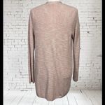 J. Jill Linen Blend Size Small Long Open Front Cardigan Rose Pink Minimalist Photo 1