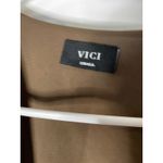 VICI Snakeskin Print Mini Dress Long Sleeve V Neck Bodycon small s Photo 2