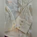 A Mista Button Down Ruffled Shirt White Photo 4