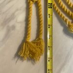 Mossimo Supply Co. Yellow Cable Knit Scarf Fringe Tassel Acrylic Winter NWT Photo 6