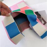 Multicolor Knit Bag, Double Handles Photo 2