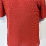 MM.LaFleur M.M.LAFLEUR Brick Red textured knit Cotton Short Sleeves sweater Size XS Photo 5