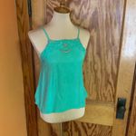 O'Neill O’Neill Green Feminine Lace Trimmed Tank Top Photo 4