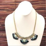 Silpada KR Kelsey and Ryane Brass & Blue Stone Necklace NWT Photo 0