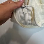 Abercrombie & Fitch Textured Crop Top Off White Side Zip Womens XL Photo 4