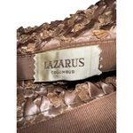 Vintage 50s/60s Lazarus Pink Woven Cellophane Ribbon Cloche Hat Photo 5