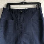 Brooks Brothers  Women's Navy Knee Length Cotton Twill Skirt Photo 2