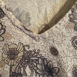 Lucky Brand  Top Womens Size S Tan Brown Babydoll Cottagecore Long Sleeves V-Neck Photo 4