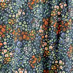 Warm NY boho 100% cotton Floral Tiered Ruffle Midi long sleeve Dress NWT Black Size 0 Photo 10