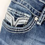 Vigoss  Women The Dallas Straight Leg Jeans Size 29 Low Rise Y2K Cowgirl Glam Photo 4