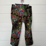 Soft Surroundings  Women’s PXL Dark Floral Pull on Pants Stretchy Photo 2