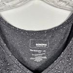Sonoma The Everyday Tee Gray Leopard Animal Print Long Sleeve V-Neck T-Shirt XL Photo 2