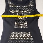 Yoana Baraschi  Chic Black Nude Lace Textured Dress Size 2. #340 Photo 8