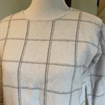 Tahari Small White & Gray Sweater Photo 1