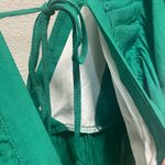 VICI Green Ruffled Cap Sleeve Crop Blouse Photo 5