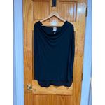 Haute Hippie Black Draped Cowl Neck Tunic M Sheer Hem Layered Top NWT $195 Photo 0