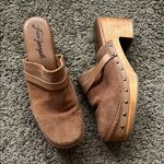 Free People  Brown Suede Clogs Photo 0