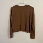 Old Navy  Brown Button-Up Women's Sweater Photo 4