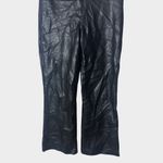 Wilfred  Black Faux Leather Straight Leg Pants Size 8 Photo 4