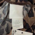 H&M Top Leopard Print Turtleneck Long Sleeve Animal Print Fitted Size Medium Photo 5