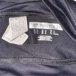 Forever 21   Athletic Sporty Black Leggings with Pink Accent Drawstring Sz M Photo 2