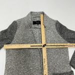 VERO MODA Jacket Women XS Gray Brushed Sofia Contrast Coat Open Front Photo 5