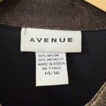 Avenue  14/16 Plus Metallic Shimmer Buttoned Top‎ Gold Glam Holiday Festive Party Photo 5