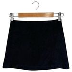 Altar'd State  Mini Skirt Womens S Rory Suede Notch Slit Fitted Flirty Black Photo 0