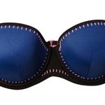 Victoria's Secret  Swim Bikini Top Strapless Halter Blue Pink Black Size 34 DD/E Photo 0