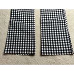 ZARA : Gingham Cropped Flare Trouser Black and White Photo 5