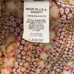 Early 2000s Orange Pink Floral Flower Babydoll Milkmaid Cottagecore Blouse Top L Size L Photo 7